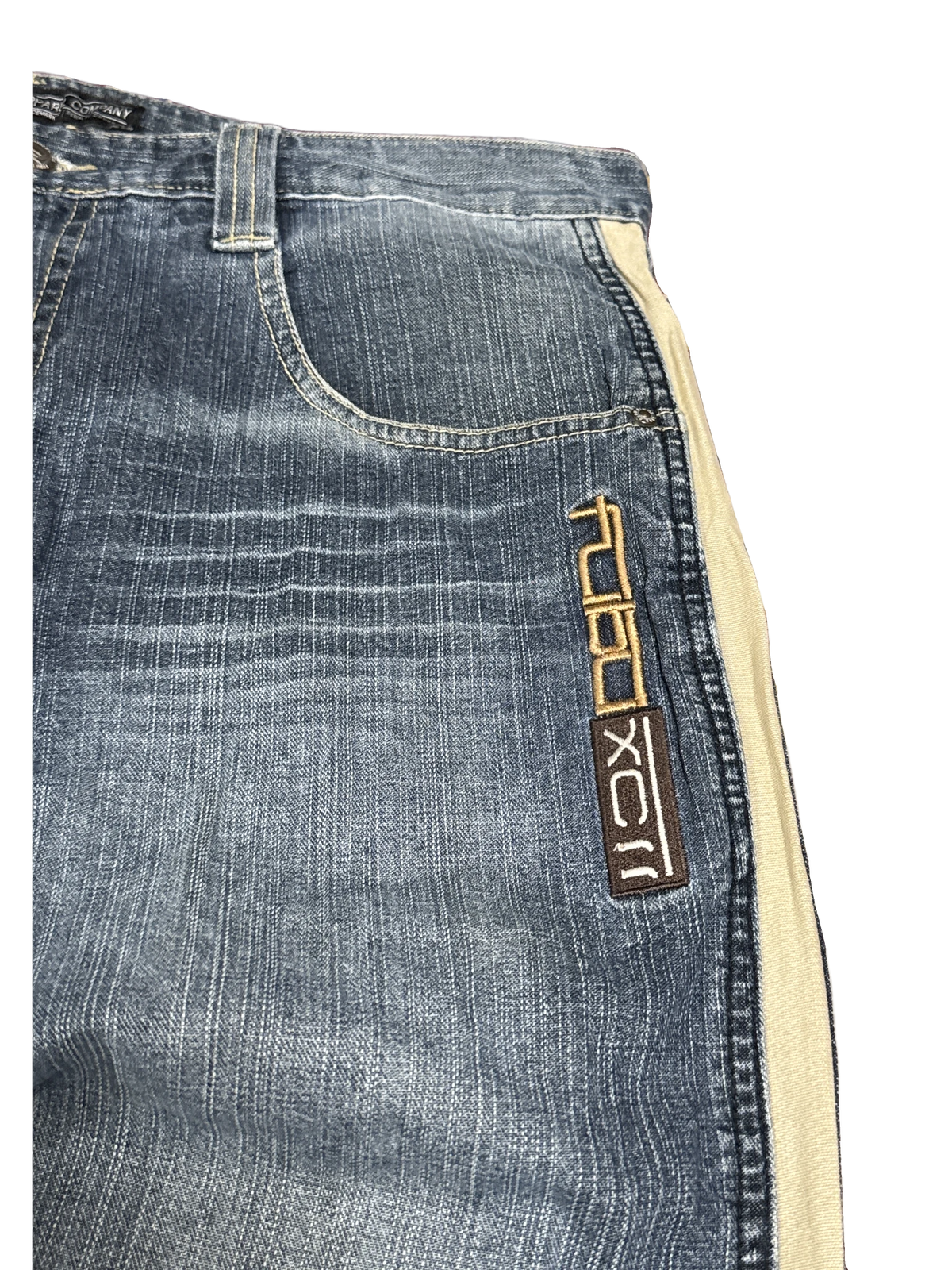 [V0681] Vintage y2k Fubu bleu baggy jeans