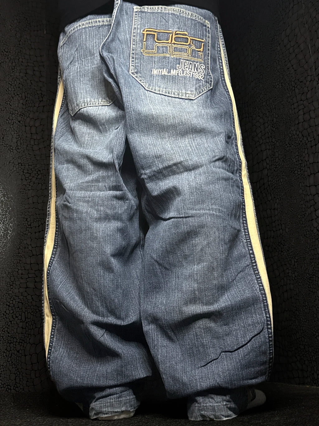 [V0681] Vintage y2k Fubu bleu baggy jeans