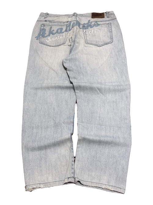 [V0714] Vintage y2k Akademiks blue baggy jeans