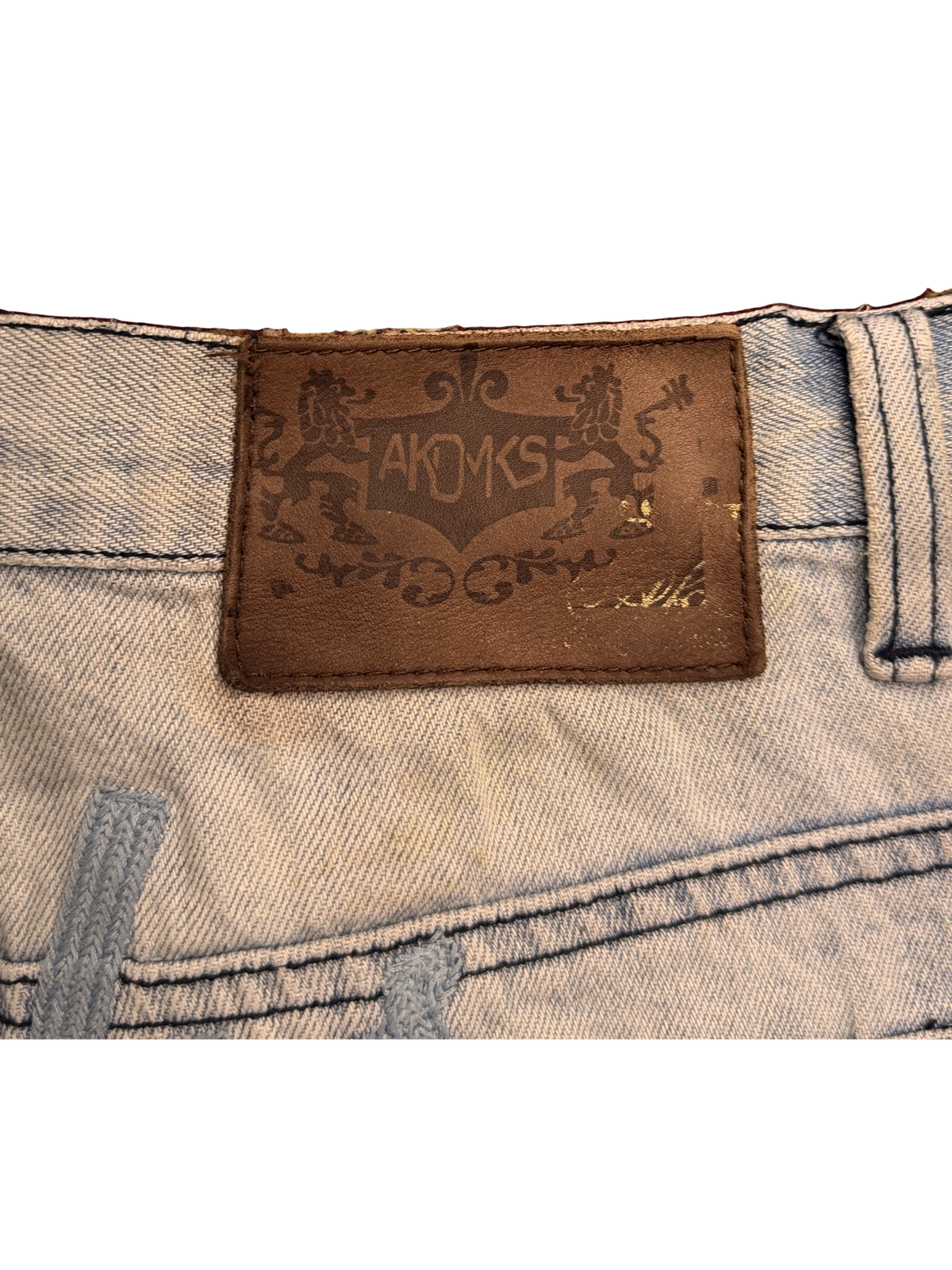 [V0714] Vintage y2k Akademiks bleu baggy jeans