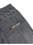 [V0741] Vintage y2k Sport Replay silberne baggy jeans