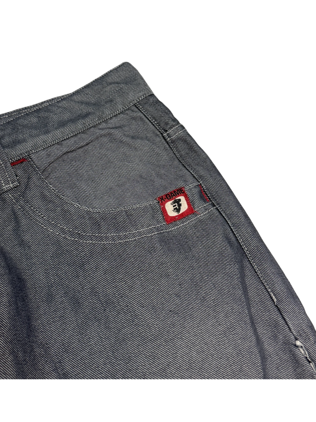 [V0741] Vintage y2k Sport Replay silberne baggy jeans