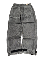 [V0743] Vintage y2k Razzo silberne baggy jeans