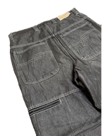 [V0743] Vintage y2k Razzo silberne baggy jeans