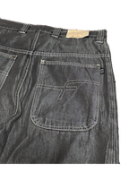 [V0743] Vintage y2k Razzo silberne baggy jeans