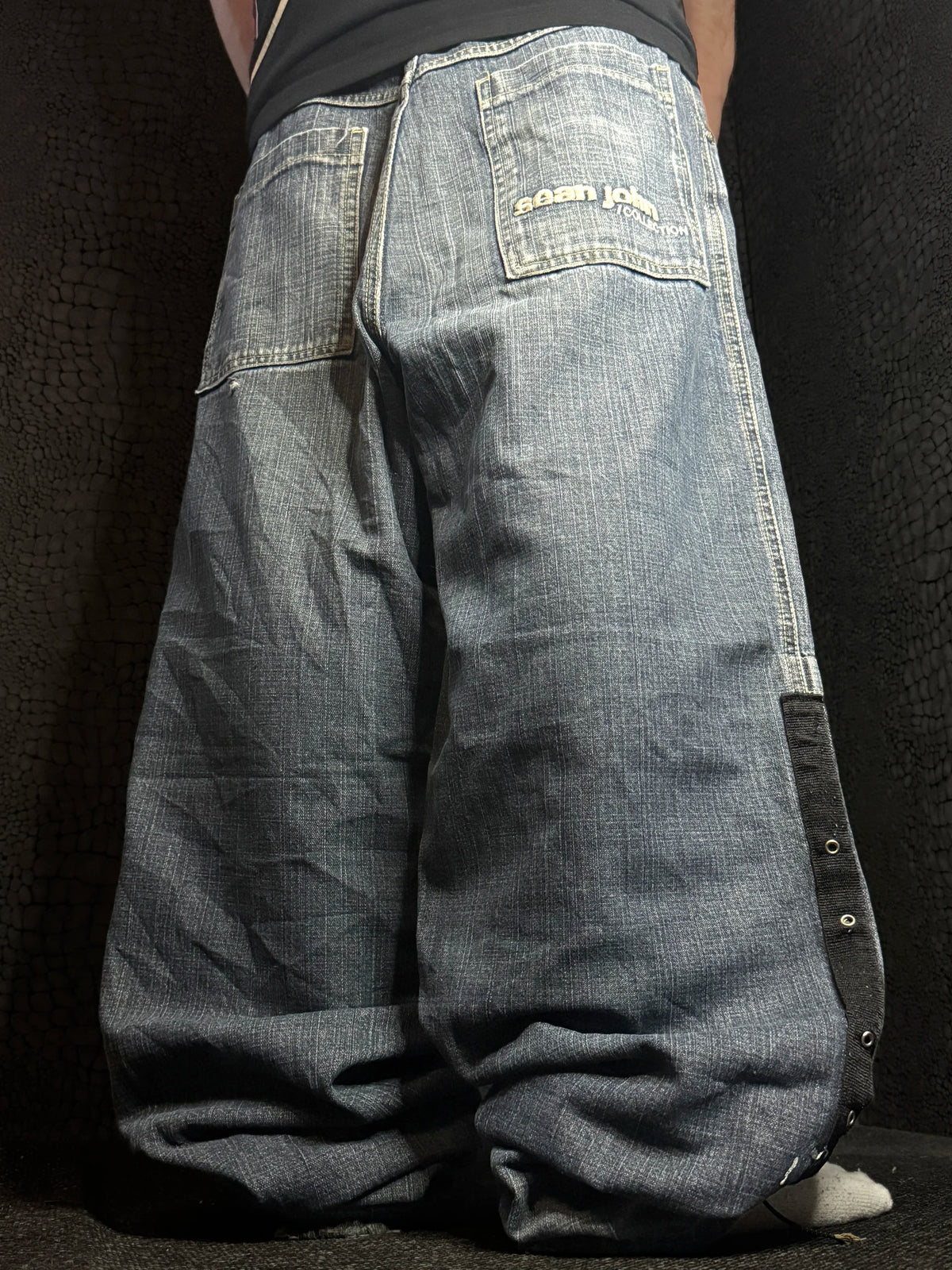 [V0764] Vintage y2k Sean John blu baggy jeans