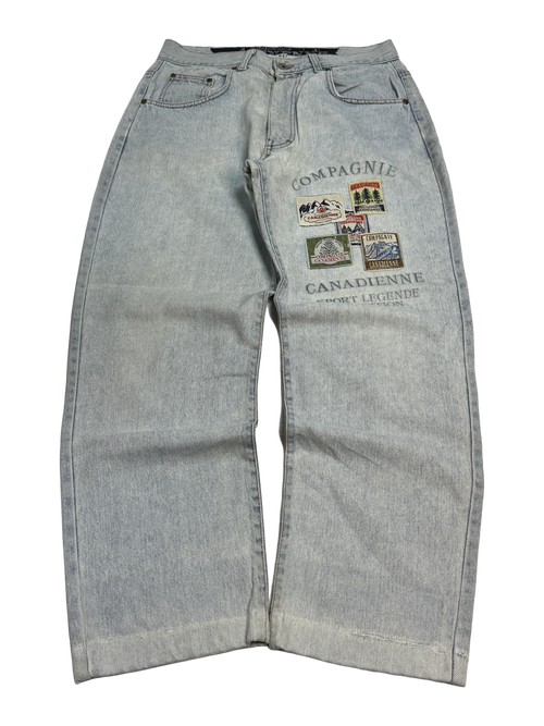 [V0780] Vintage y2k Cana Dienne blaue straight jeans