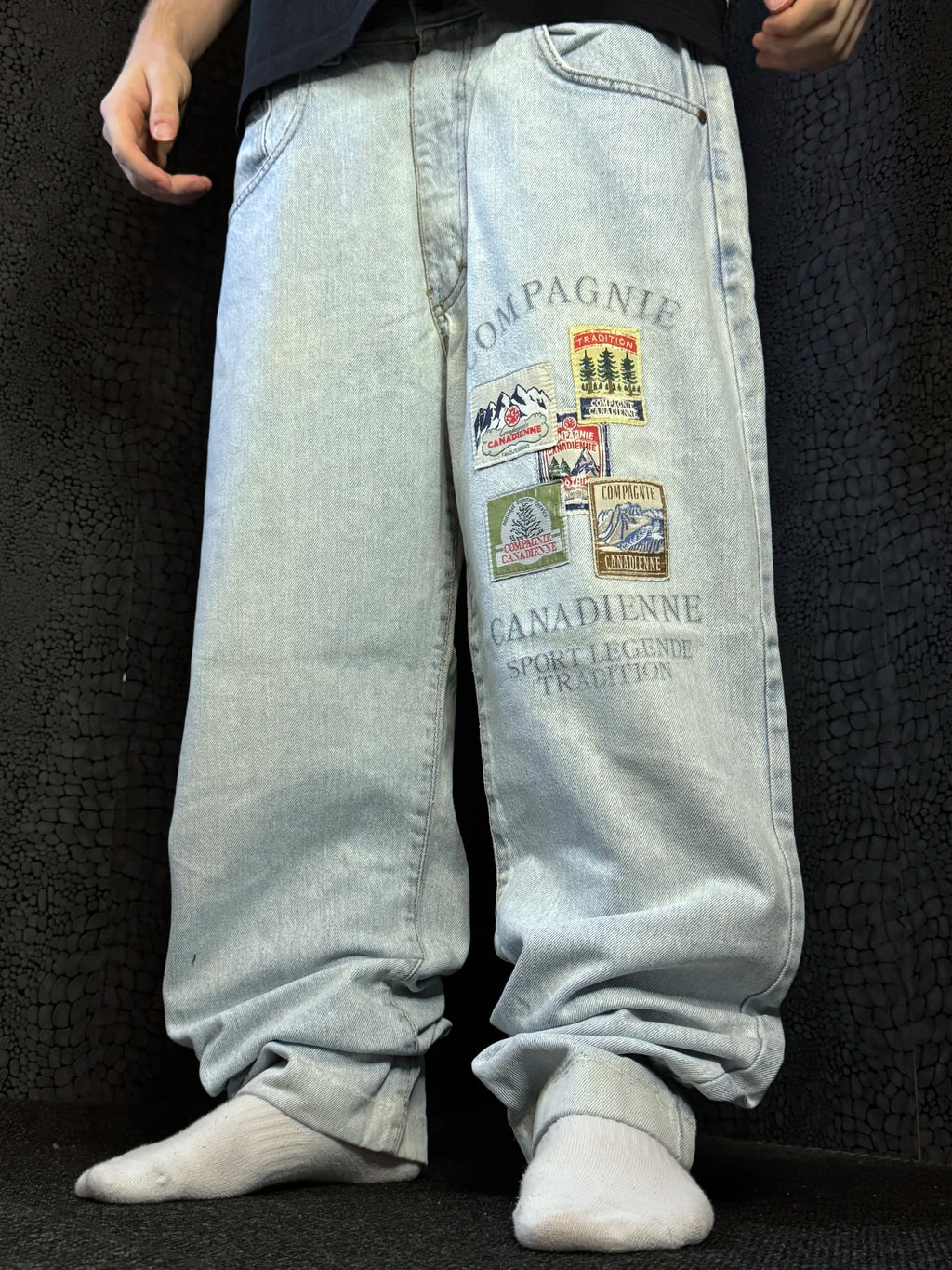 [V0780] Vintage y2k Cana Dienne blaue straight jeans