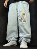 [V0780] Vintage y2k Cana Dienne blaue straight jeans