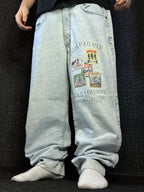[V0780] Vintage y2k Cana Dienne blaue straight jeans