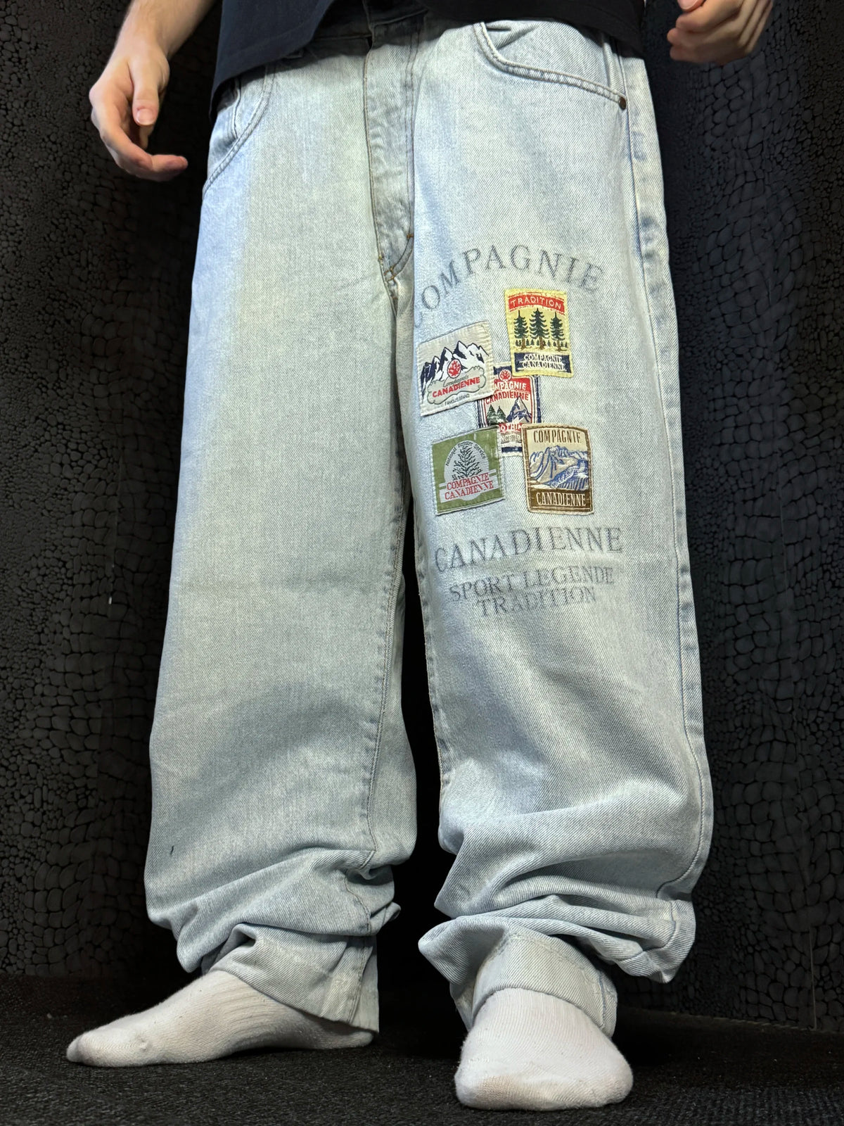[V0780] Vintage y2k Cana Dienne blaue straight jeans