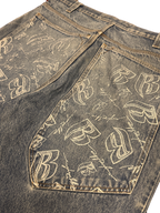 [V0797] Vintage y2k Ruff Ryders blaue baggy jeans