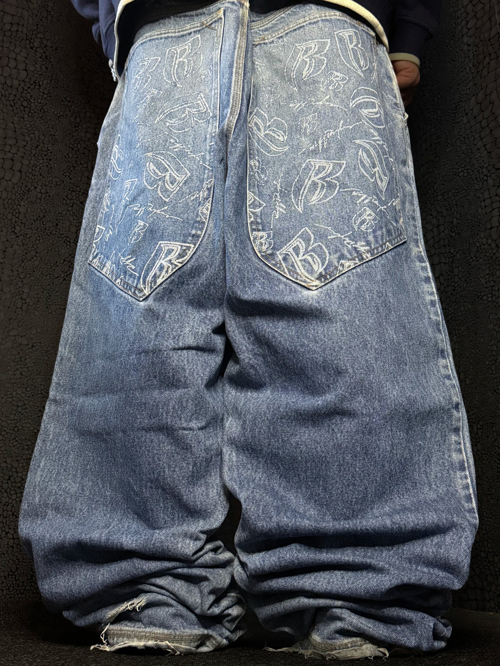 [V0797] Vintage y2k Ruff Ryders blaue baggy jeans