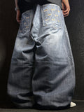 [V0881de] Vintage y2k Phat Farm blaue baggy jeans