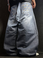 [V0881de] Vintage y2k Phat Farm blaue baggy jeans
