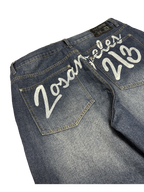 [V0917] Vintage y2k / 2000s Down of Proof blaue baggy jeans