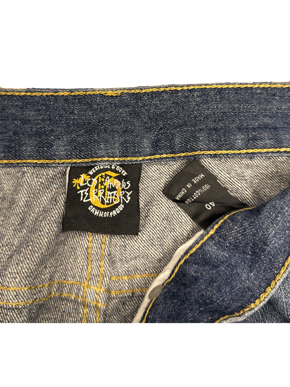 [V0917] Vintage y2k / 2000s Down of Proof blaue baggy jeans