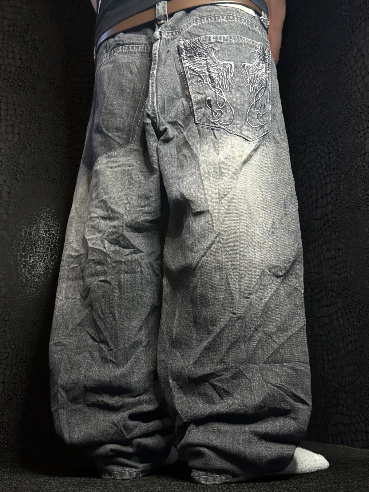 [V0953] Vintage y2k / 2000s Southpole nero baggy jeans