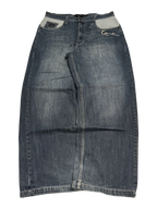 [V1055de] Vintage y2k Karl Kani blaue baggy jeans