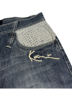 [V1055de] Vintage y2k Karl Kani blaue baggy jeans