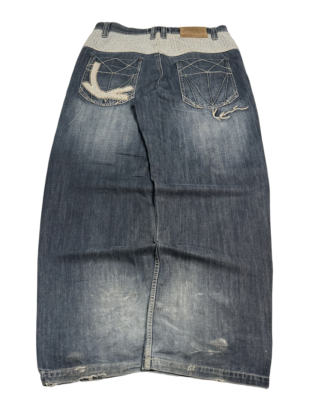 [V1055de] Vintage y2k Karl Kani blaue baggy jeans