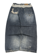 [V1055de] Vintage y2k Karl Kani blaue baggy jeans