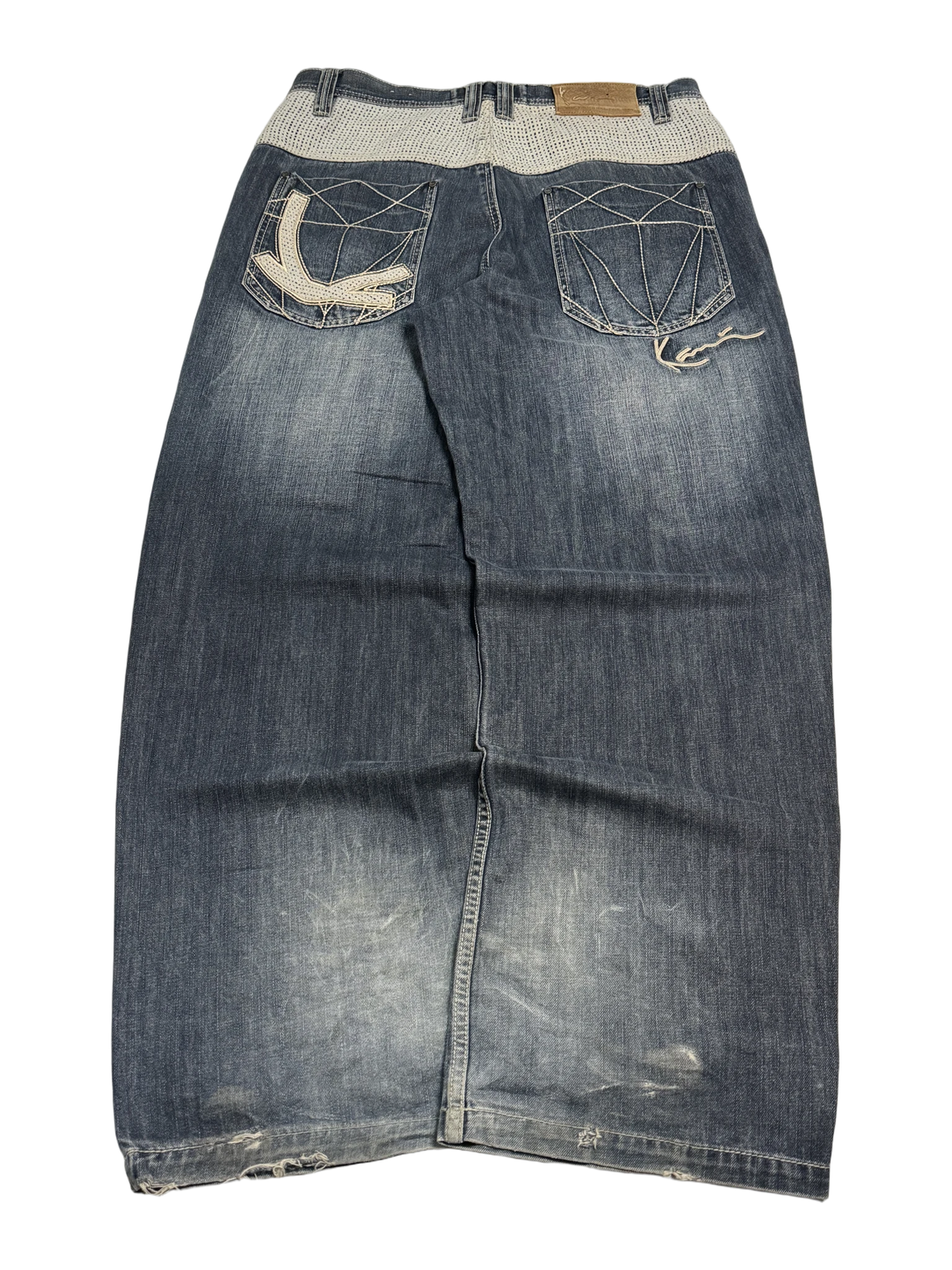 [V1055de] Vintage y2k Karl Kani blaue baggy jeans