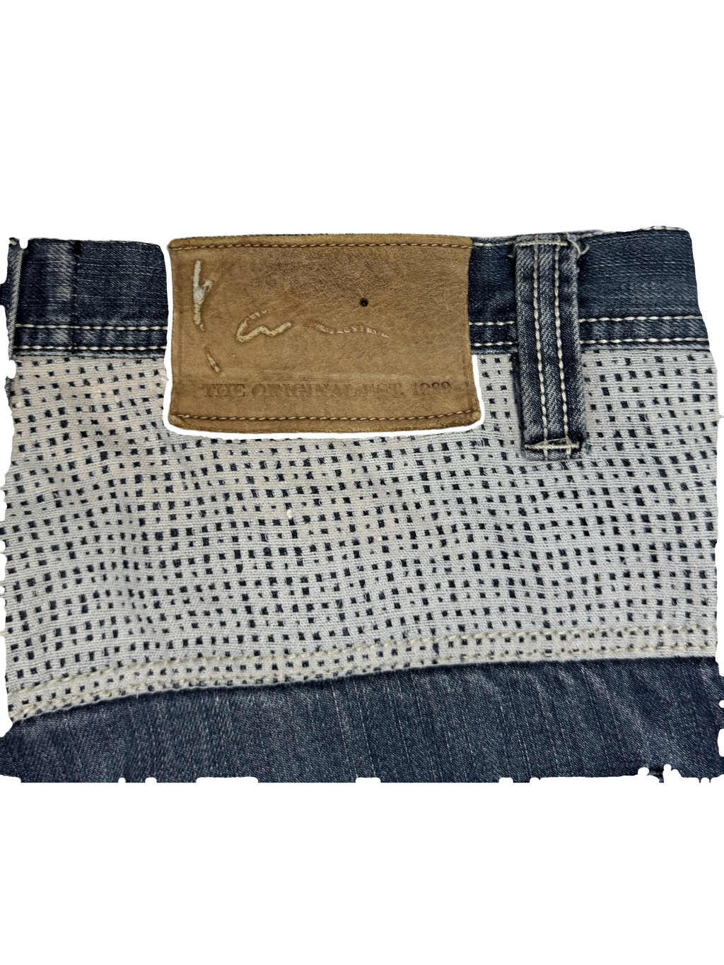 [V1055de] Vintage y2k Karl Kani blaue baggy jeans