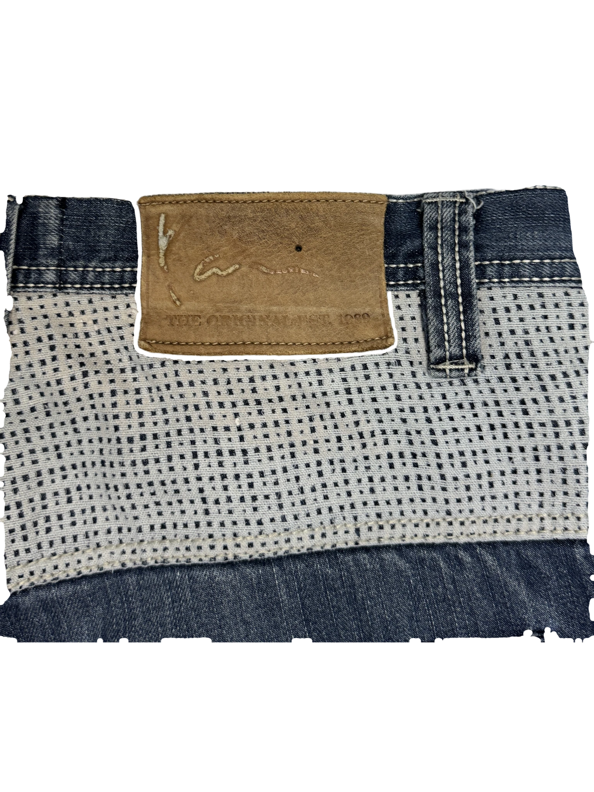 [V1055de] Vintage y2k Karl Kani blaue baggy jeans