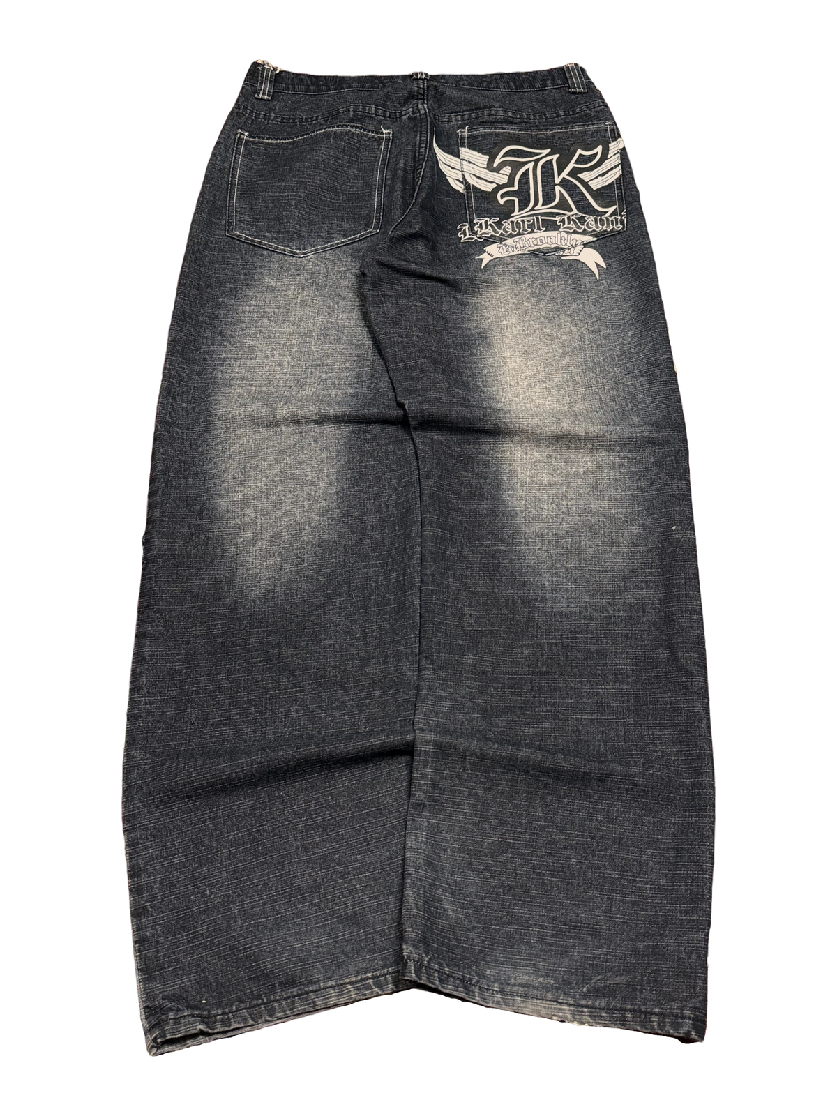 [V1059] Vintage y2k Karl Kani schwarze baggy jeans (Bootleg ?)