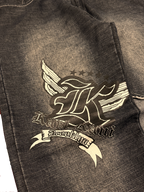 [V1059] Vintage y2k Karl Kani schwarze baggy jeans (Bootleg ?)