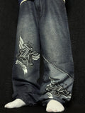 [V1059] Vintage y2k Karl Kani schwarze baggy jeans (Bootleg ?)