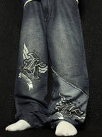 [V1059] Vintage y2k Karl Kani schwarze baggy jeans (Bootleg ?)