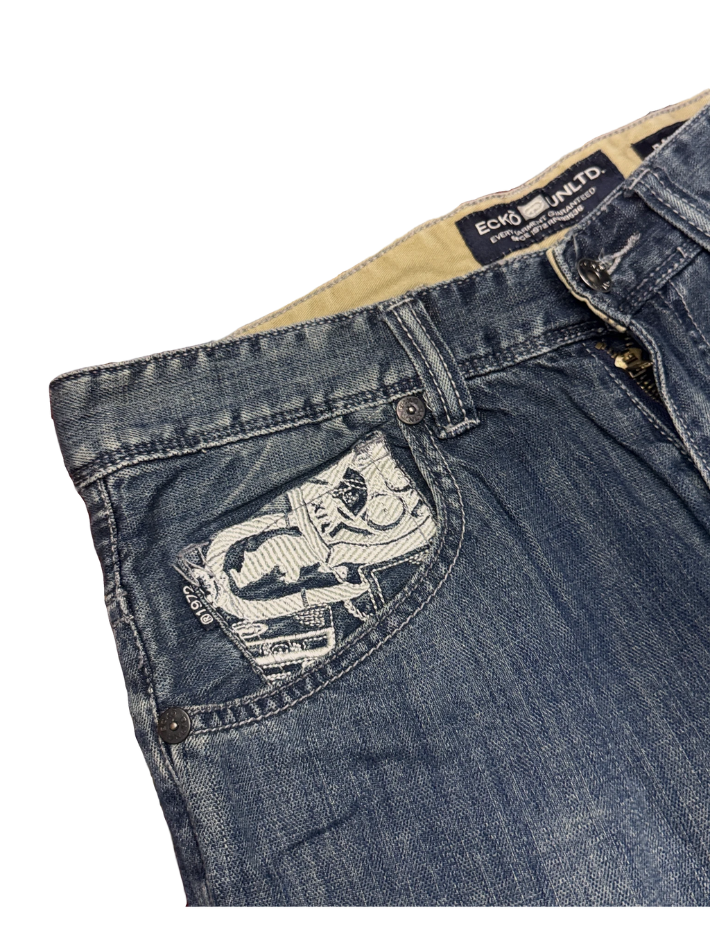 [V1060] Vintage y2k Ecko blaue baggy jeans