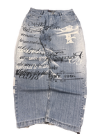 [V1063] Vintage y2k Fubu blaue baggy jeans