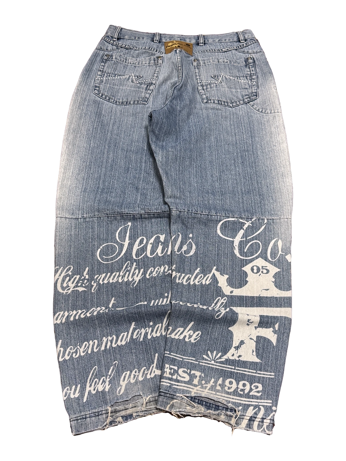 [V1063] Vintage y2k Fubu blaue baggy jeans