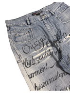[V1063] Vintage y2k Fubu blaue baggy jeans