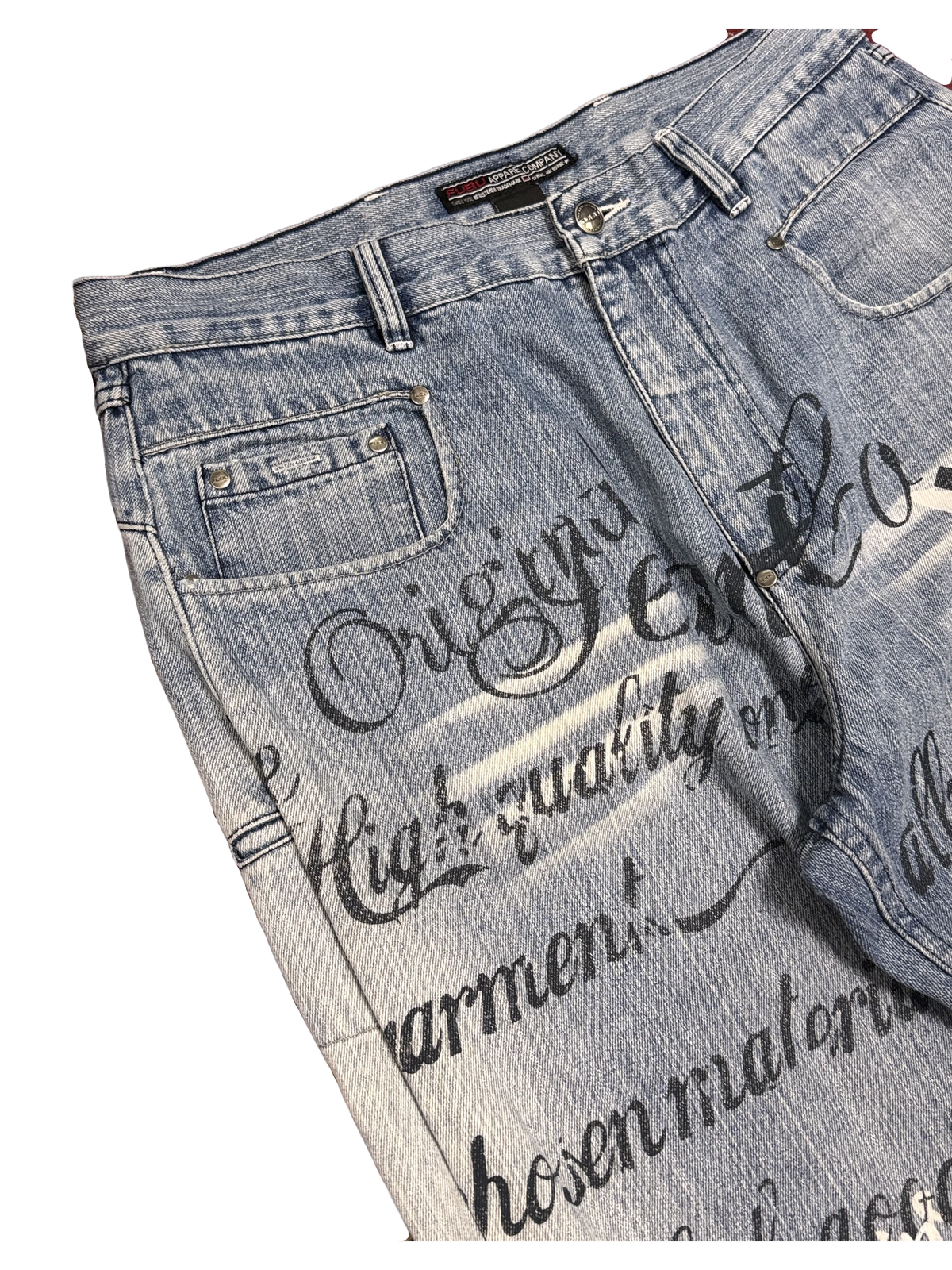 [V1063] Vintage y2k Fubu blaue baggy jeans