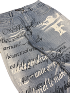 [V1063] Vintage y2k Fubu blaue baggy jeans