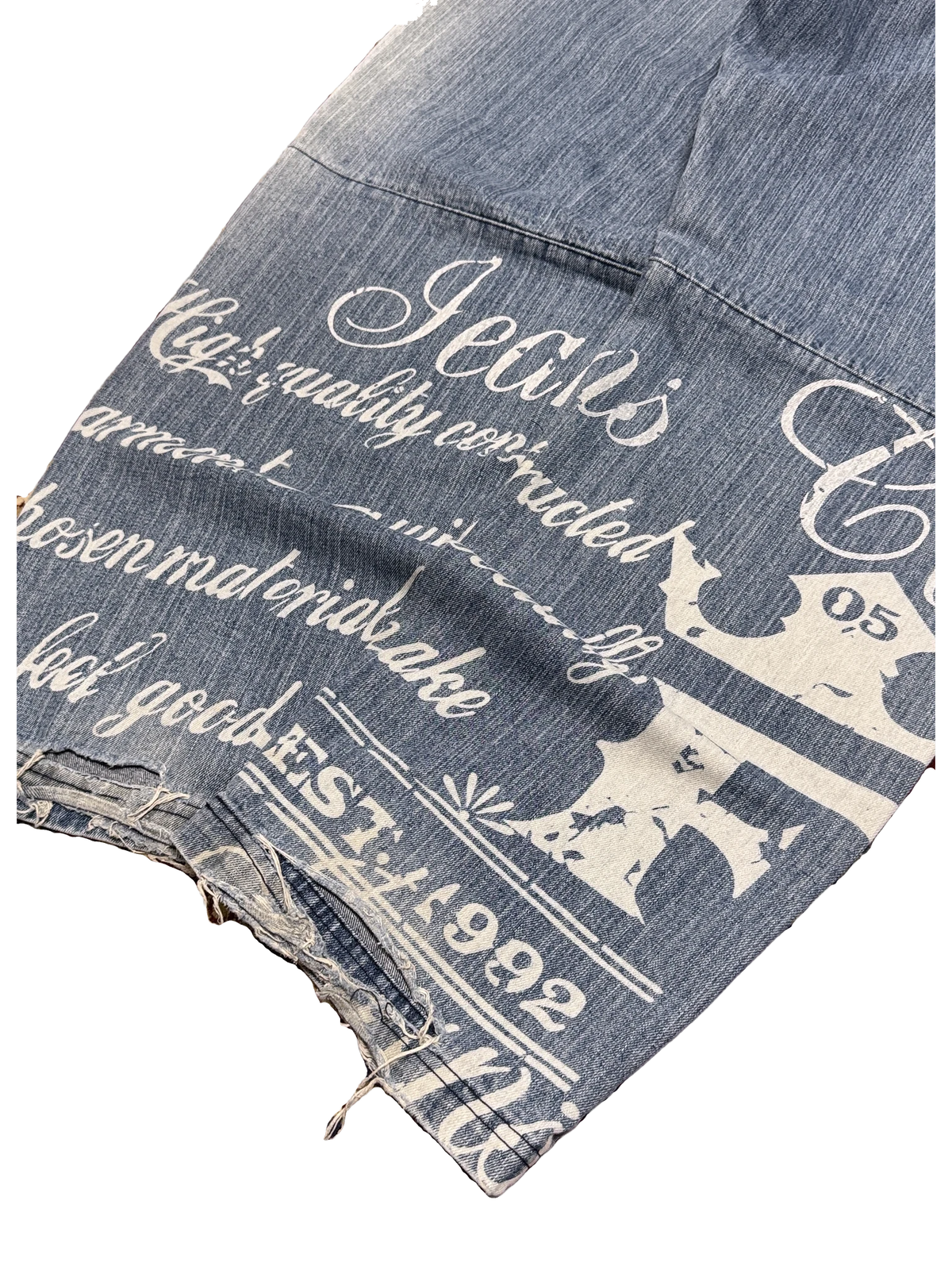 [V1063] Vintage y2k Fubu blaue baggy jeans