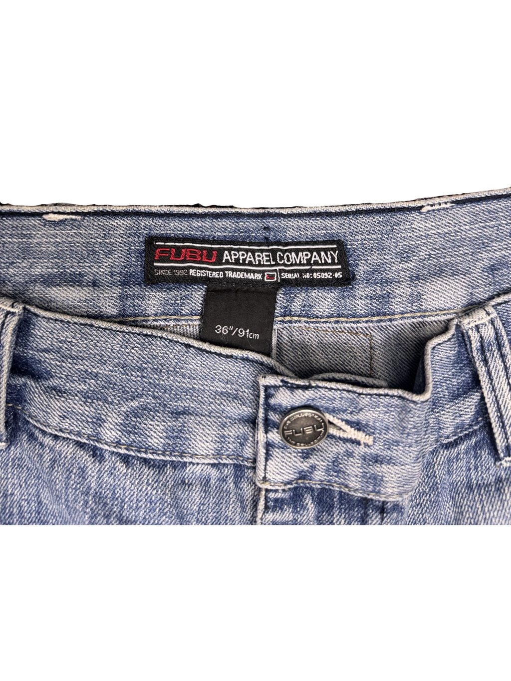 [V1063] Vintage y2k Fubu blaue baggy jeans