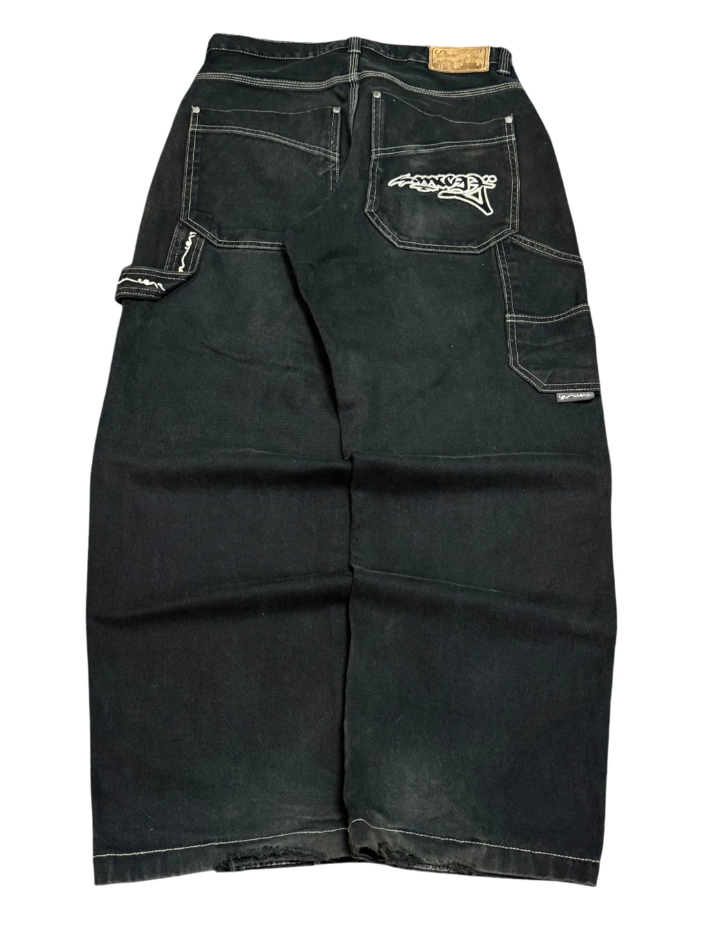[V1064de] Vintage y2k Sancezz schwarze baggy jeans