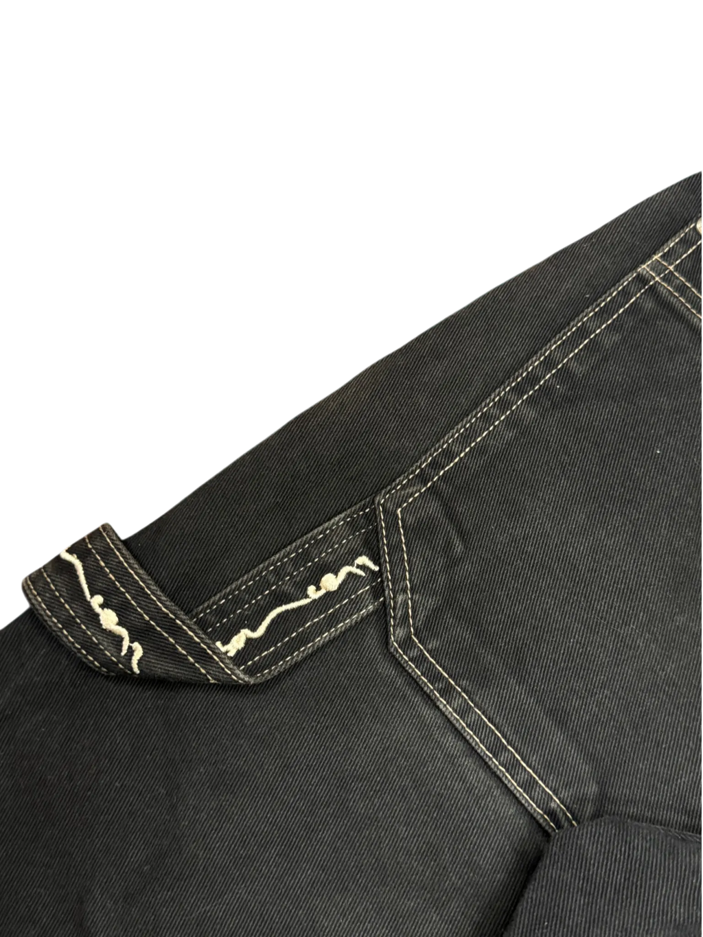 [V1064de] Vintage y2k Sancezz schwarze baggy jeans