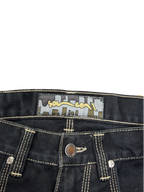 [V1064de] Vintage y2k Sancezz schwarze baggy jeans