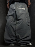 [V1064de] Vintage y2k Sancezz schwarze baggy jeans