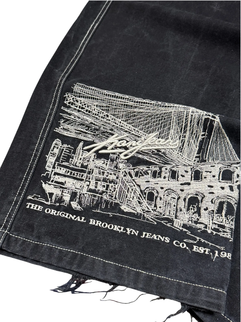 [V1065] Vintage y2k Karl Kani schwarze baggy jeans