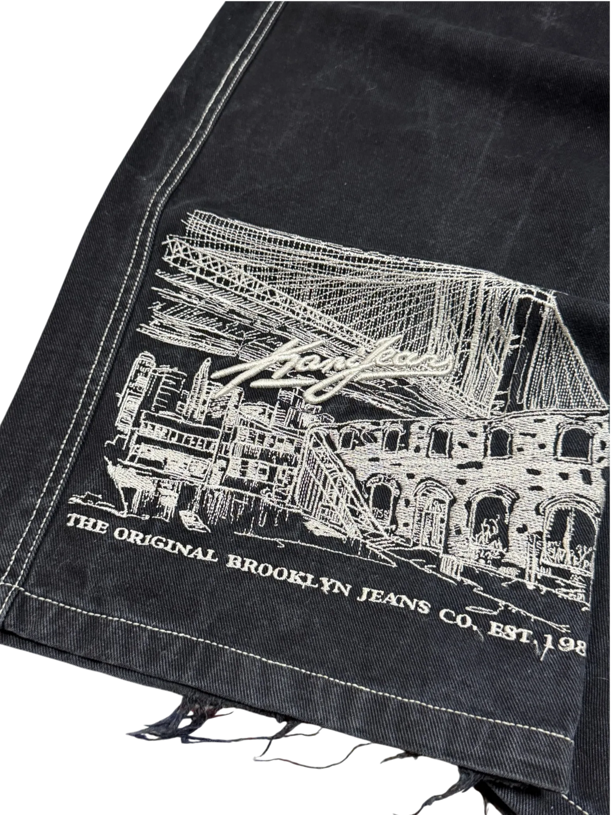 [V1065] Vintage y2k Karl Kani schwarze baggy jeans