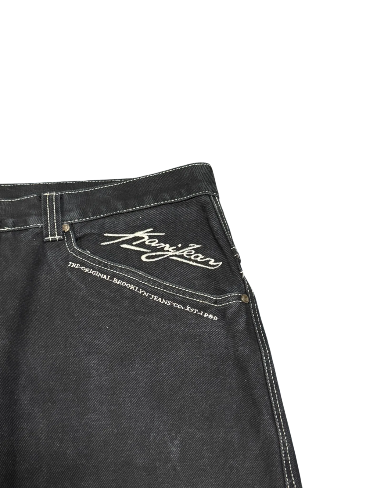 [V1065] Vintage y2k Karl Kani schwarze baggy jeans