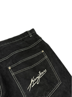[V1065] Vintage y2k Karl Kani schwarze baggy jeans