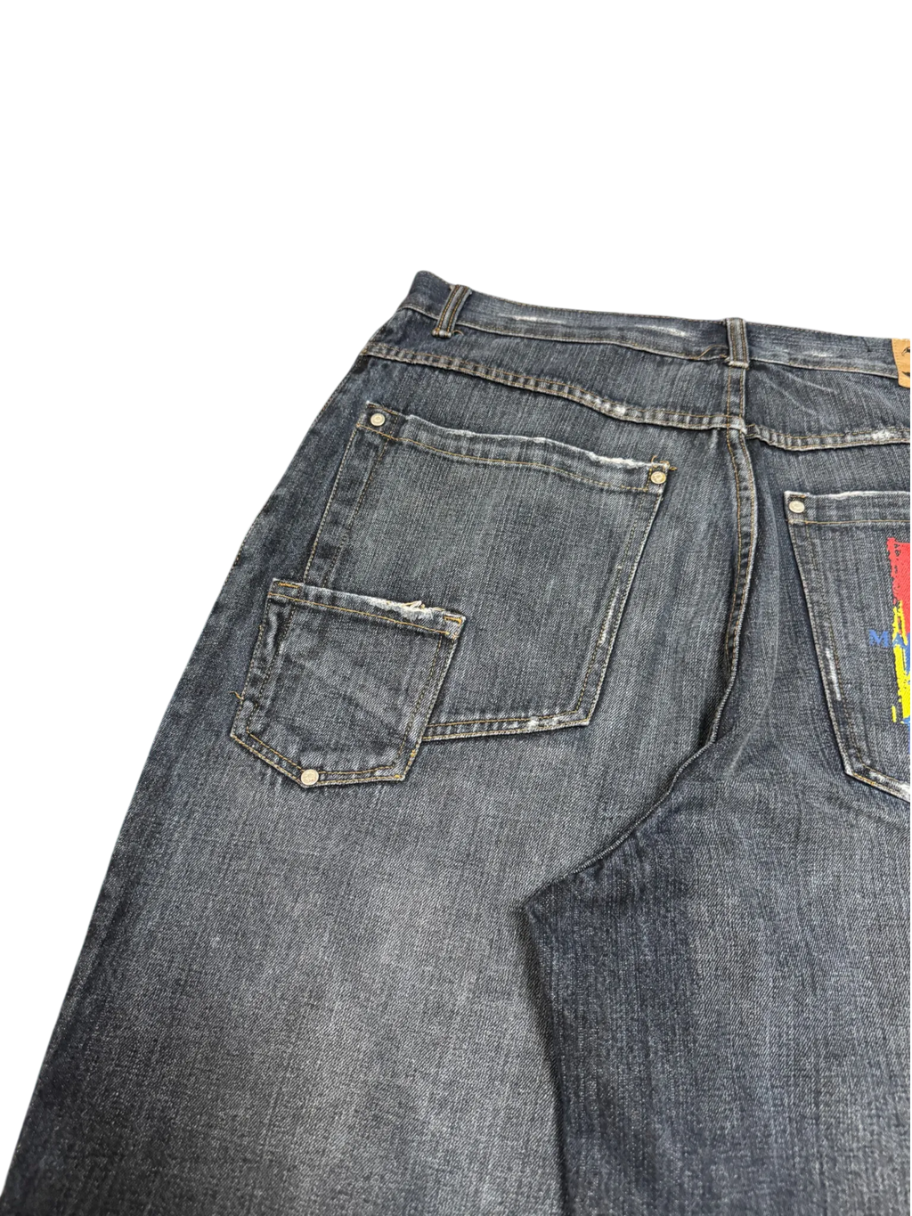 [V1066] Vintage y2k Makaveli blaue baggy jeans